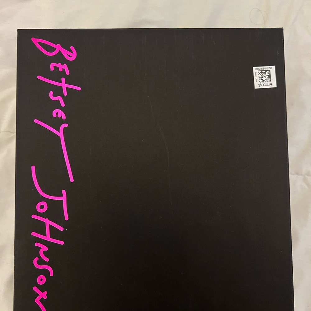 Betsey Johnson Floral Heels with Lime Ruffle - Picture 10 of 11